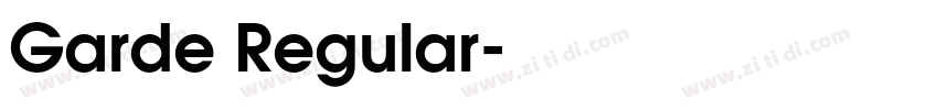 Garde Regular字体转换